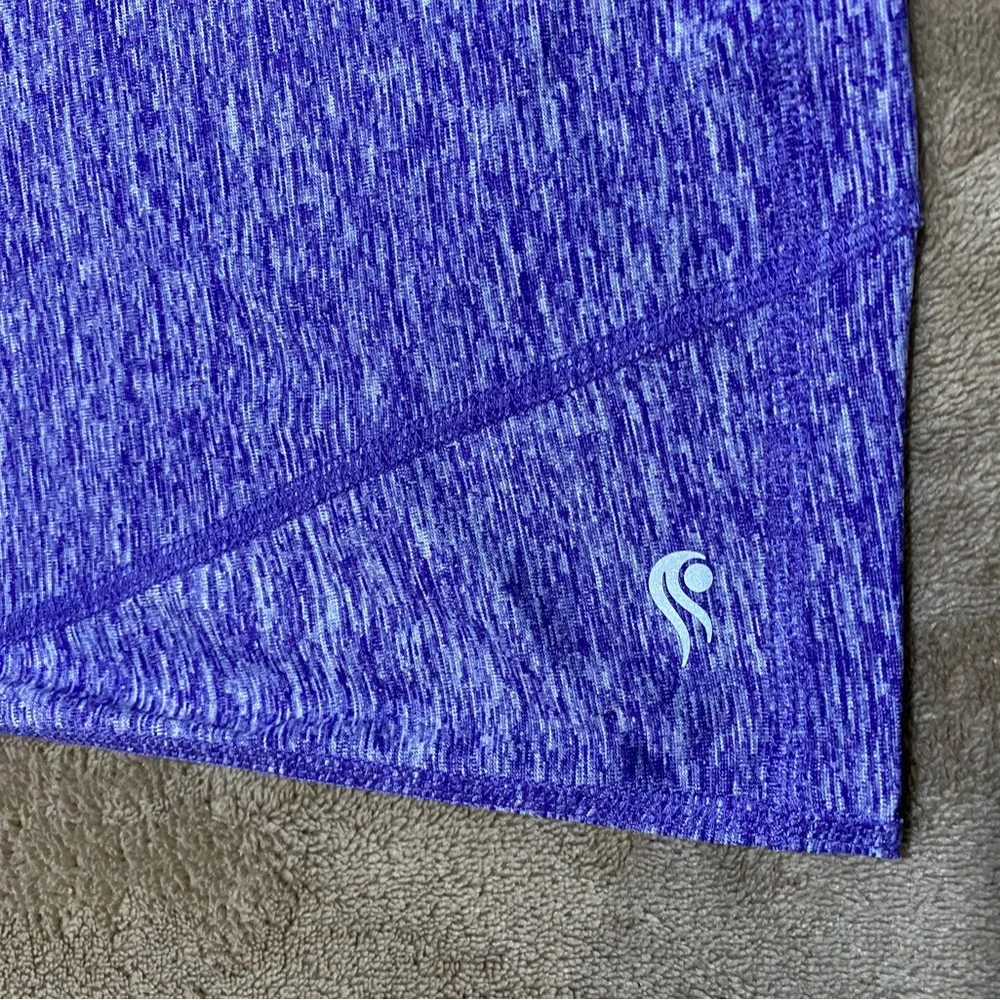 Women Sport Tee Extra Large XL Rapidry Tee Yoga Top Marled Purple T-Shirt - Picture 13 of 14